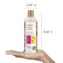 Curl Rehab - Scalp Care Tea Tree & Green Tea 2-IN-1 Shampoo Conditioner -Zoe Beauty Supply Shop 71N67Z dInL. SL1500
