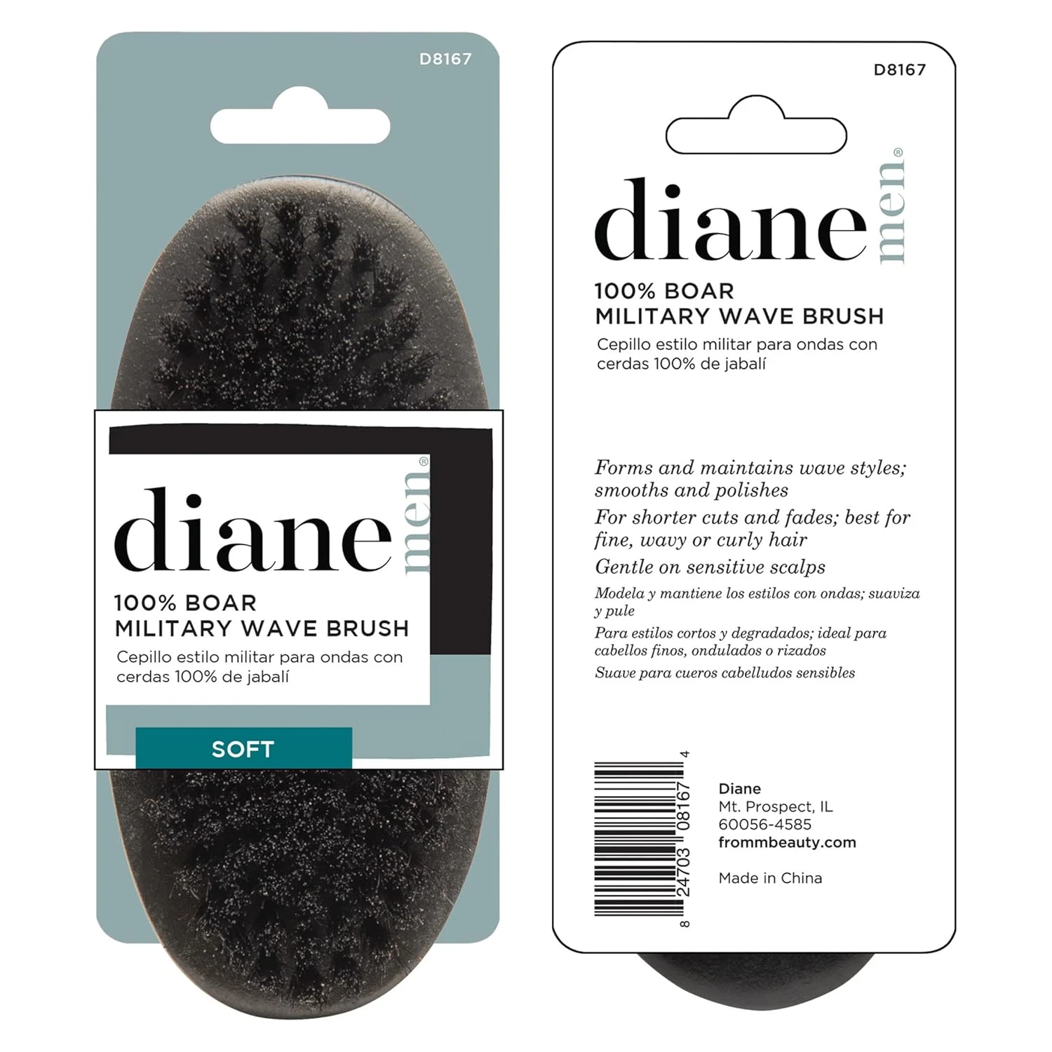 DIANE - 100% Boar Military Wave Brush SOFT 1 DIANE - 100% Boar Military Wave Brush SOFT