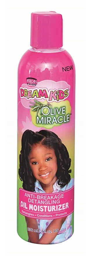 African Pride - Dream Kids Olive Miracle Anti-Breakage Detangler Oil Moisturizer 2 African Pride - Dream Kids Olive Miracle Anti-Breakage Detangler Oil Moisturizer - Image 2