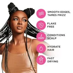 ESHA - Slick N Slay 2-IN-1 Braid & Edge Gel - PEACH & BIOTIN -Zoe Beauty Supply Shop 71tKD1bZprL. SX679