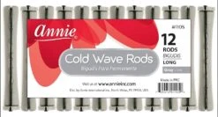ANNIE - Professional Cold Wave Rods 12PCs LONG GRAY #1105