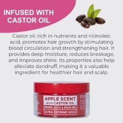 ESHA - Slick N Slay 2-IN-1 Braid & Edge Gel - APPLE & CASTOR OIL -Zoe Beauty Supply Shop 71xyCrPDPIL. SL1500