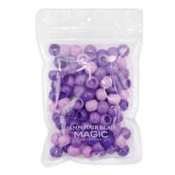 MAGIC COLLECTION - 16MM HAIR BEAD 3 TONE MIXED-BLUE (16MM-TPUR)