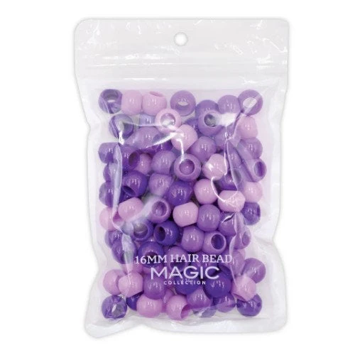 MAGIC COLLECTION - 16MM HAIR BEAD 3 TONE MIXED-BLUE (16MM-TPUR) 1 MAGIC COLLECTION - 16MM HAIR BEAD 3 TONE MIXED-BLUE (16MM-TPUR)