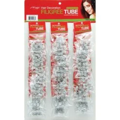 MAGIC COLLECTION - Filigree Tube Medium 8mm Silver