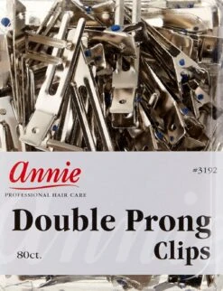 ANNIE - Premium Double Prong Clips 80PCs