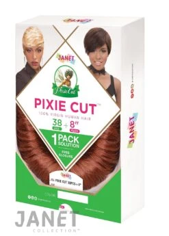 JANET - PIXIE CUT 38PCS + 8" 1PACK SOLUTION (HUMAN)
