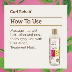 Curl Rehab - Scalp Care Tea Tree & Green Tea 2-IN-1 Shampoo Conditioner -Zoe Beauty Supply Shop 81AI03YMHgS. SL1500