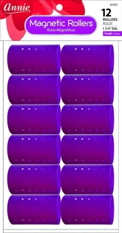 ANNIE - Professional Magnetic Rollers 1 3/4" 12PCs PURPLE #1357