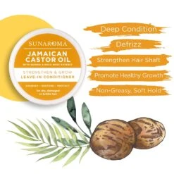 SUNAROMA - Jamaican Castor Oil Strengthen & Grow Leave-In Conditioner 13 SUNAROMA - Jamaican Castor Oil Strengthen & Grow Leave-In Conditioner -Zoe Beauty Supply Shop 81Muw9rSc5L. SL1500