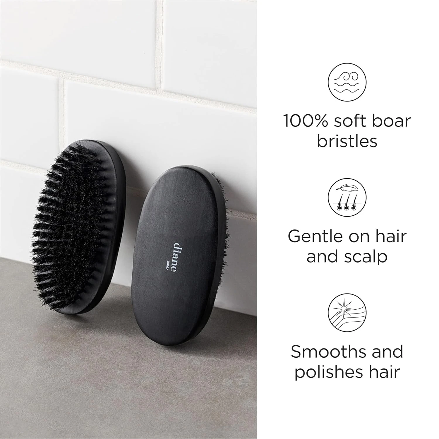 DIANE - 100% Boar Military Wave Brush SOFT 4 DIANE - 100% Boar Military Wave Brush SOFT - Image 4