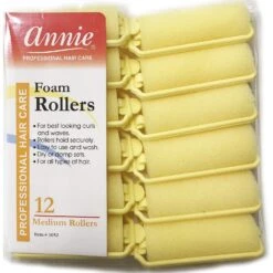 ANNIE - Foam Rollers 7/8" 12PCs MEDIUM YELLOW #1052 -Zoe Beauty Supply Shop 81UO3q7OxjL. SL1500