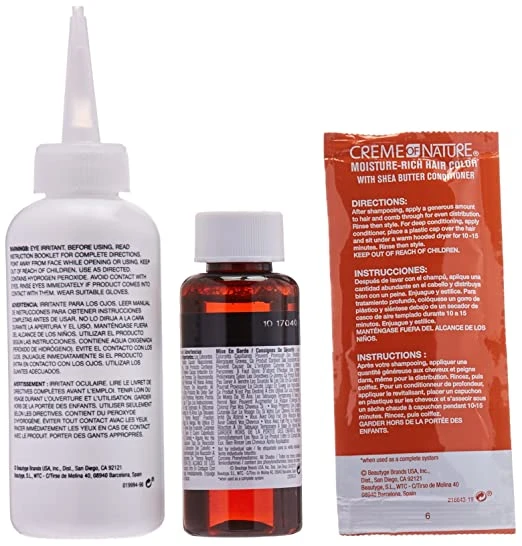 Creme Of Nature - Moisture-Rich Hair Color With Shea Butter C10 JET BLACK 5 Creme Of Nature - Moisture-Rich Hair Color With Shea Butter C10 JET BLACK - Image 5