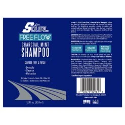 Scurl - Free Flow Charcoal Mint Shampoo -Zoe Beauty Supply Shop 81tmJos3NbL. SL1500