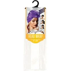 MAGIC COLLECTION - Satin Scarf W/Stripe 12"X60" -Zoe Beauty Supply Shop 82a81080 147b 11ef a4dc ff2bcf555b39