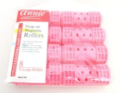 ANNIE - Professional Snap-On Magnetic Rollers X-LARGE PINK #1221 -Zoe Beauty Supply Shop 91WV A4Q2NL