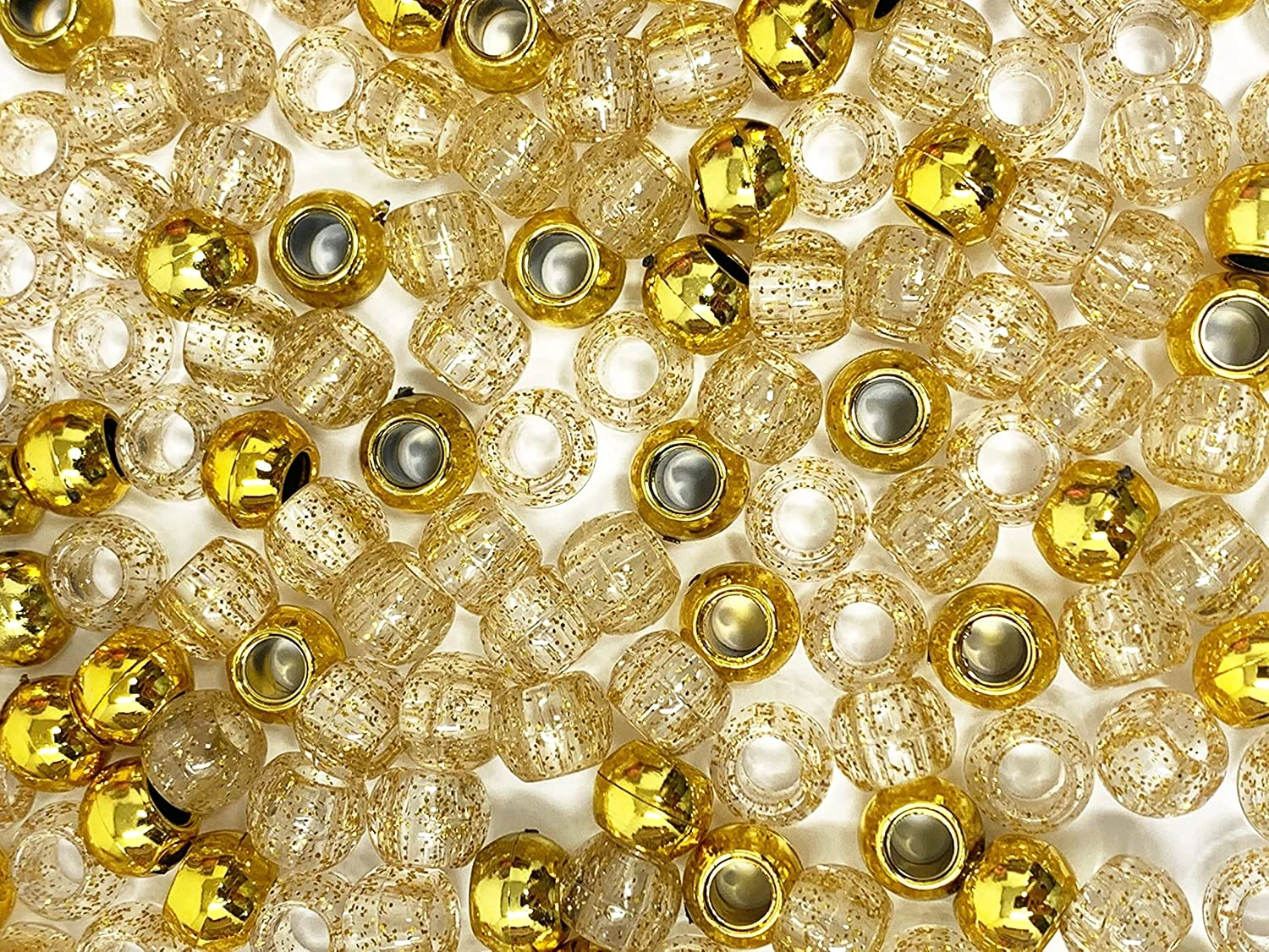 BEAUTY COLLECTION - Regular Hair Beads Metallic Gold 2 BEAUTY COLLECTION - Regular Hair Beads Metallic Gold - Image 2