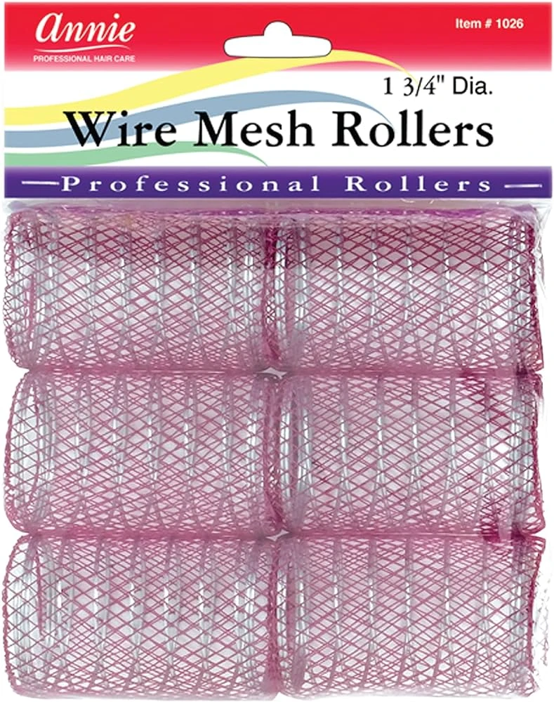 ANNIE - Professional Wire Mesh Rollers 1 3/4" 6PCs PURPLE 1 ANNIE - Professional Wire Mesh Rollers 1 3/4" 6PCs PURPLE