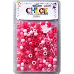 CHLOE - HAIR ACCESSORIES PINK BEADS (BR2300MPK)