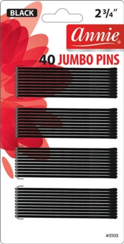 ANNIE - 40 2 3/4" JUBMO PINS BLACK #3103