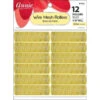 ANNIE - 11/16" Diameter Wire Mesh Rollers Yellow 3 ANNIE - 11/16" Diameter Wire Mesh Rollers Yellow -Zoe Beauty Supply Shop ANN 1022 1
