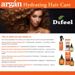 Difeel - Argan Hydrating Leave-In Conditioning Spray -Zoe Beauty Supply Shop ARGAN LINE CARDDESC 87c46029 d1ac 4f9e b242 d2869649bba5