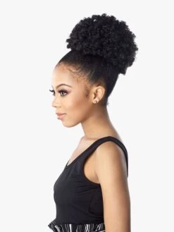 SENSATIONNEL - ID AFRO PUFF LARGE (DRAWSTRING) -Zoe Beauty Supply Shop AfroPuffLarge LEFT