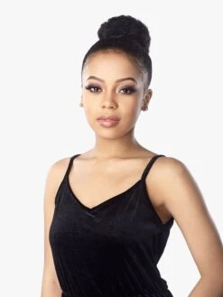 SENSATIONNEL - ID AFRO PUFF SMALL (DRAWSTRING) 10 SENSATIONNEL - ID AFRO PUFF SMALL (DRAWSTRING) -Zoe Beauty Supply Shop AfroPuffSmall FRONT