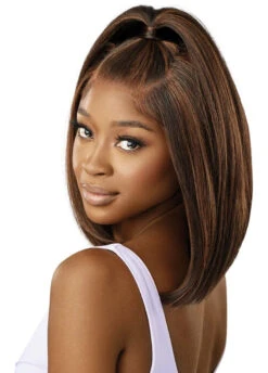 OUTRE - AIRTIED 100% FULLY HAND-TIED WIG- HHB-NATURAL YAKI 12"