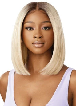 OUTRE - AIRTIED 100% FULLY HAND-TIED WIG- HHB-NATURAL YAKI 12" 22 OUTRE - AIRTIED 100% FULLY HAND-TIED WIG- HHB-NATURAL YAKI 12" -Zoe Beauty Supply Shop AirTied Natural Yaki 12 DR4 California Blonde Main