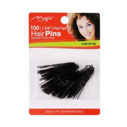 MAGIC COLLECTION - Hair Pins Flat Top 1 3/4" BLACK