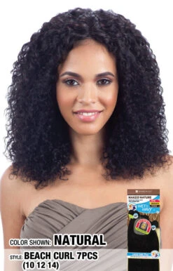 NAKED - NATURE WET & WAVY BEACH CURL 7PCS 10"/12"/14" (HUMAN)