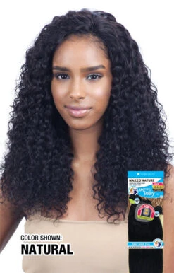 NATURE WET AND WAVY DEEP WAVE 7PCS (14"/16"/18") Color: Natural