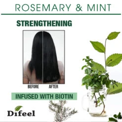 Difeel - Rosemary & Mint Biotin Strenghtening Leave-In Conditioning Spray -Zoe Beauty Supply Shop BEFORE AFTERCARD ROSEMARY 1000x ef37c8ce 32e2 40ec b0c9 787e8fd2007e