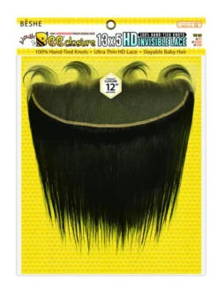 BESHE - 7A 100% Unprocessed Virgin Human Hair 13x5 HD Invisible Lace STRAIGHT (HUMAN HAIR)