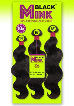 BLACK MINK - 10A Unprocessed Brazilian Virgin Hair BODY WAVE (HUMAN)
