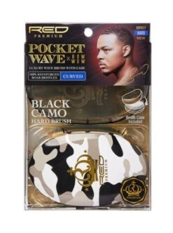 KISS - RPM DESIGNED POCKET BOAR BRUSH BLK CAM (HARD)