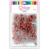 DREAM WORLD - Round Hair Bead Medium Red/Red Glitter 200 PCs (BR2300GRD) -Zoe Beauty Supply Shop BR2300GRD