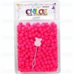 DREAM WORLD - ROUND BEAD 12MM 200 PC HOT PINK (BR2300HP)