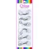 Chloe - Jumbo Hair Knockers Clear 6 Pieces (BR2625C) 2 Chloe - Jumbo Hair Knockers Clear 6 Pieces (BR2625C) -Zoe Beauty Supply Shop BR2625C