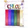 CHLOE - HAIR RIBBON Dark ASSORTED 6PC 0.5″ -Zoe Beauty Supply Shop BR2901DK
