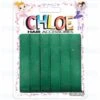 CHLOE - HAIR RIBBON Green 6PC 0.5″ -Zoe Beauty Supply Shop BR2901GN