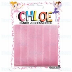 CHLOE - HAIR RIBBON LIGHT Pink 6PC 0.5″