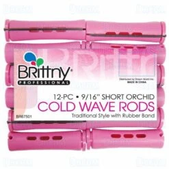 Brittny - 12 PCs 9/16" Short Orchid Cold Wave Rods