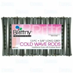Brittny - Cold Wave Rods 12pcs 3/8" Long Grey