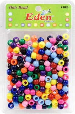 Eden Collection - Medium Round Hair Bead Assorted (BR9-AST)