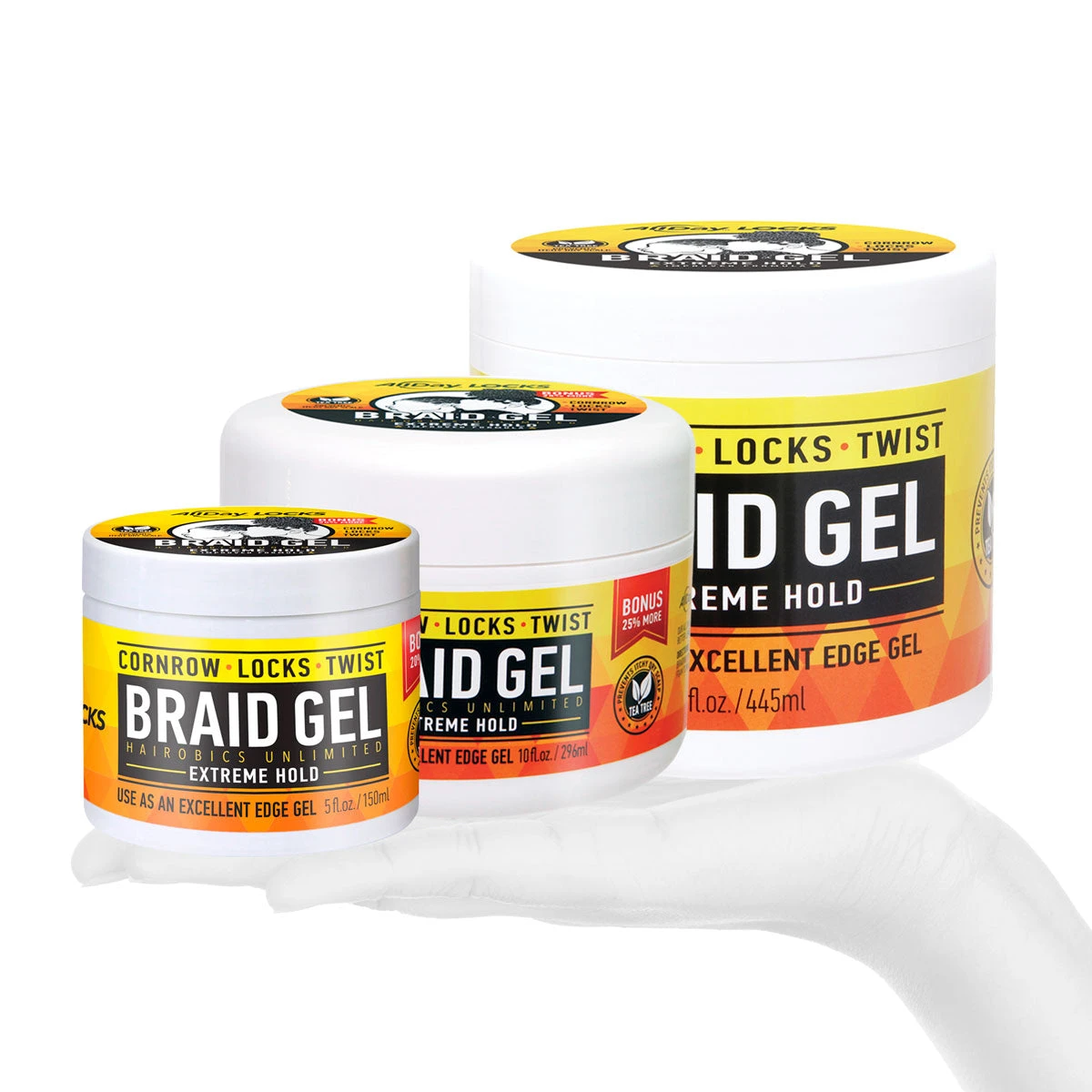 ALLDAY LOCKS - Locks Braid Gel Extreme Hold 2 ALLDAY LOCKS - Locks Braid Gel Extreme Hold - Image 2