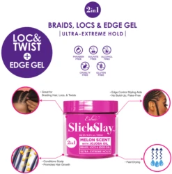 ESHA - Slick N Slay 2-IN-1 Braid & Edge Gel - PEACH & BIOTIN -Zoe Beauty Supply Shop BRAIDGELEBCFROMPDF 1024x1024 d4bf2a45 668f 4e66 a5d2 c7fdfd486bd1