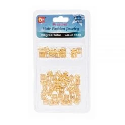 Beauty Town - Be Dazzled Filigree Tube Value Pack 10x8mm