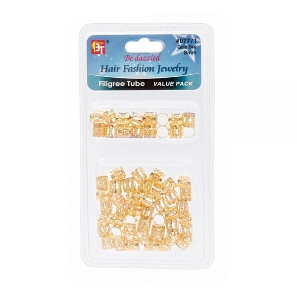 Beauty Town - Be Dazzled Filigree Tube Value Pack 10x8mm 1 Beauty Town - Be Dazzled Filigree Tube Value Pack 10x8mm